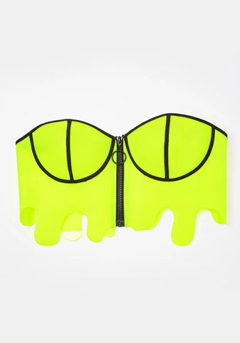Slime Zone Reflective Bustier