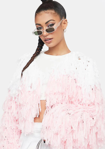 Sweet Shake It Off Fringe Jacket