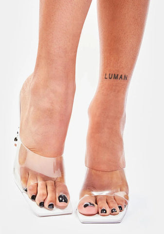 Bliss Hottest Spot Clear Heels