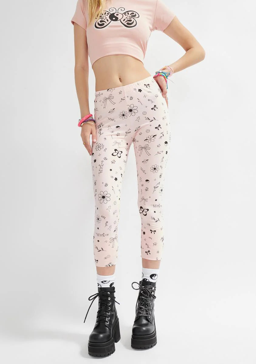 Secret Notes Printed Leggings
