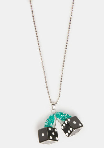 Double Up Dice Necklace
