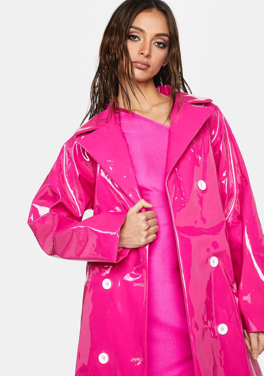 Sweet Styling In The Rain Trench Coat