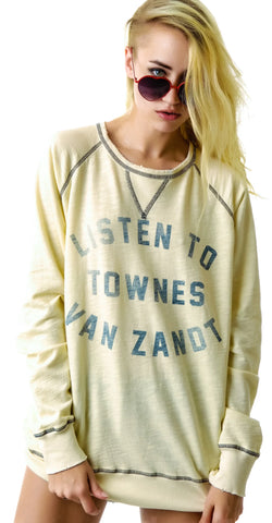 Listen to Townes Van Zandt Raglan Sweatshirt