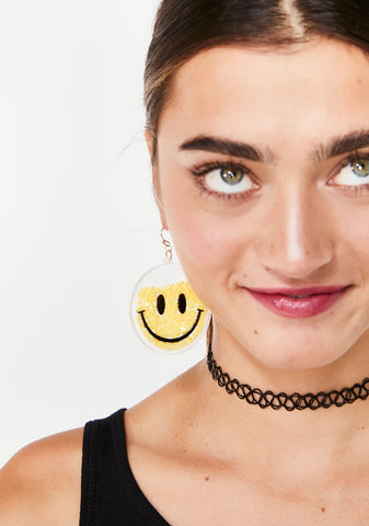 Morning Star Smiley Earrings