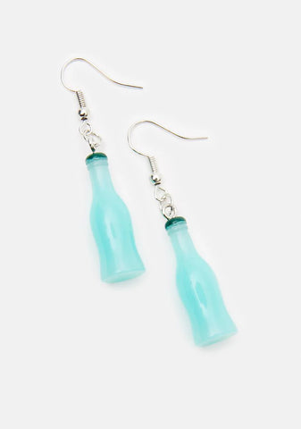 Berry Soda Bottle Drop Earrings
