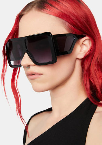 Midnight No Chance Shield Sunglasses