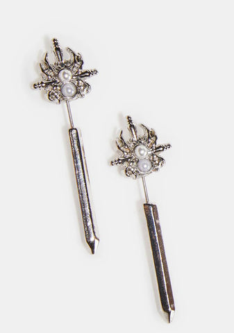 On High Alert Sword Earrings
