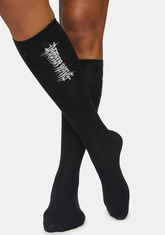 Synth Vertical Logo Crew Socks