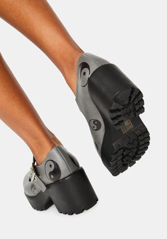 Taijitu Yin-Yang Mary Janes