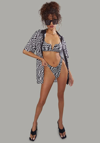 Warped Realm Checkered Button Up Shirt