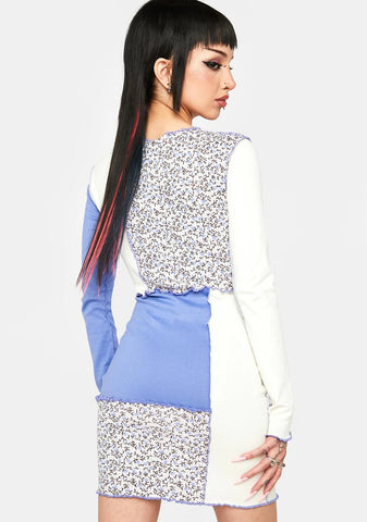 Patchwork Mini Dress