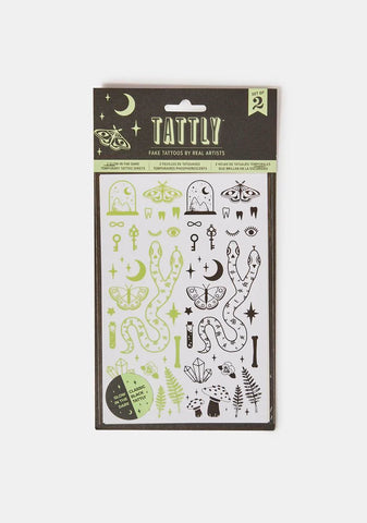 The Curiosities Tattoo Sheet (Glow-in-the-Dark)