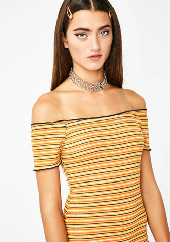 Too Flashy Striped Dress