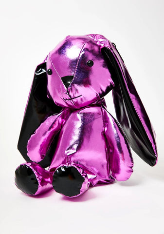 Bossy Bass Bunny Metallic Backpack