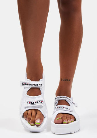 White Spot EVA Sandals