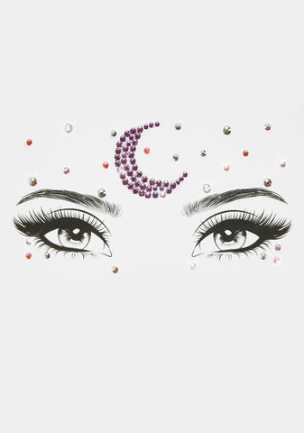 Purple Moonlight Divine Iridescent Face Gems