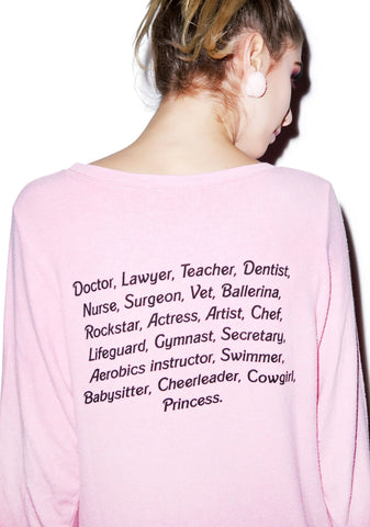 My Resume Baggy Beach Jumper - Black