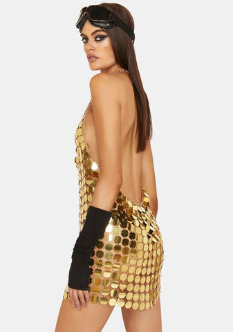 Sunlight Deity Sequin Mini Dress