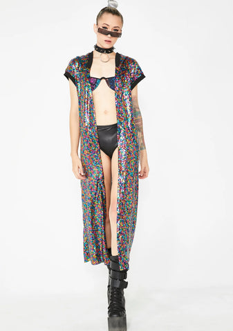 Love Drug Sequin Kimono