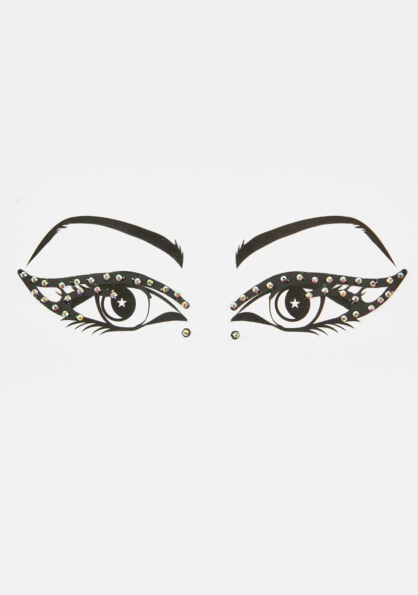 Wicked Wings Graphic Liner Face Jewels