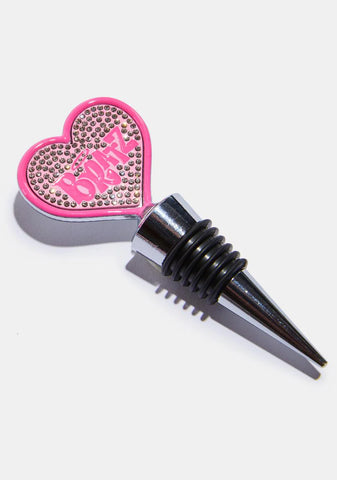 The Party's On Wine Stopper