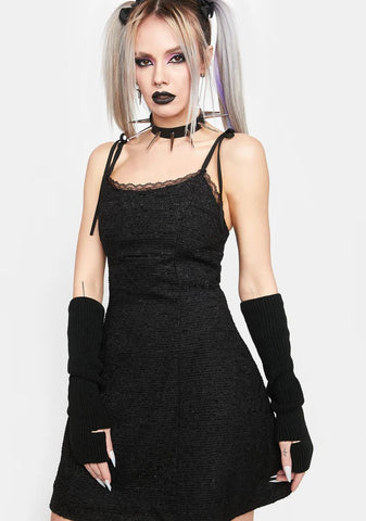 Noir Never Letting Go Mini Dress