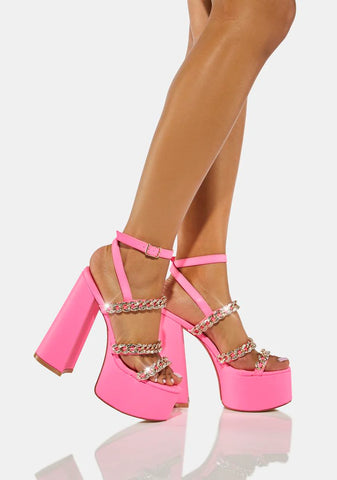 Pink Isabella Platform Heels