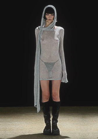 Tempo Metallic Knit Mini Dress