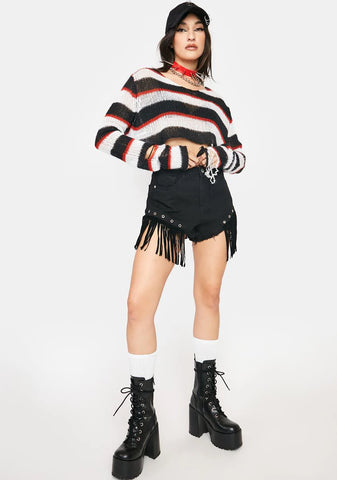 Feels For You Denim Shorts