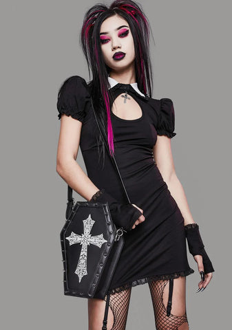 Into The Unknown Spiked Coffin Backpack