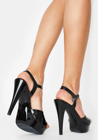 COCKTAIL-509 Platform Ankle Strap Sandals-Black