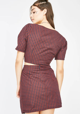 Run The World Plaid Skirt