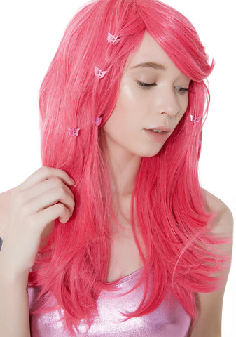 Atomic Pink Mid-Length Wig