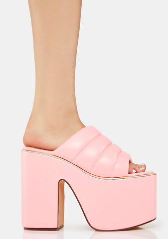 Pink Leisha Platform Heels