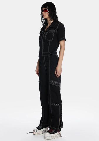 Too Cool To Care Twill Jumpsuit