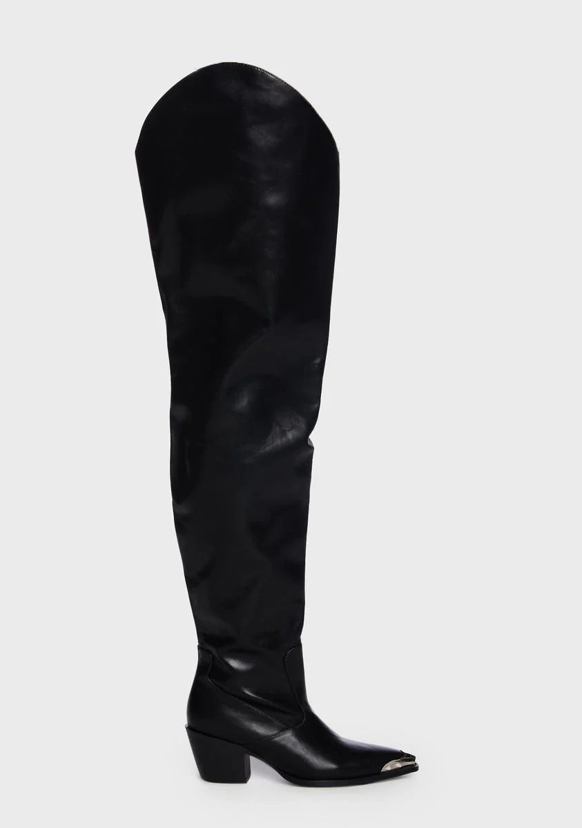 Ria Thigh High Cowboy Boots