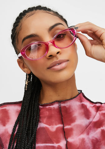 Baby Talk To The Hand Clear Sunglasses