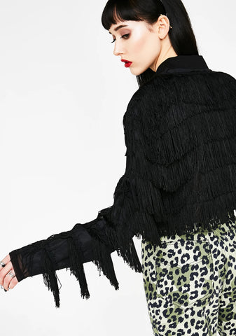 Vintage 80s Fringe Jacket