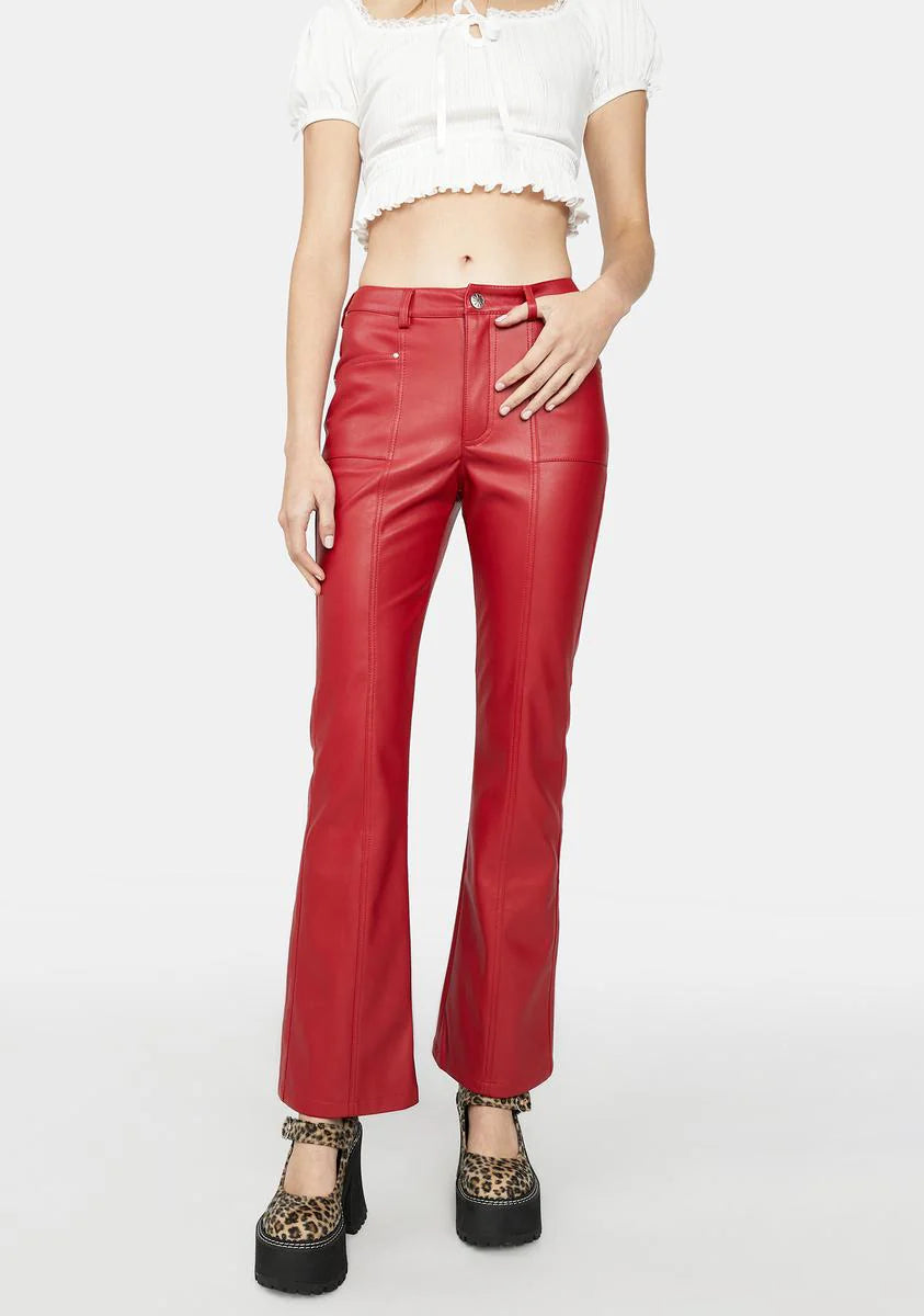 Ready For Fun Vegan Leather Pants
