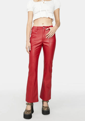 Ready For Fun Vegan Leather Pants