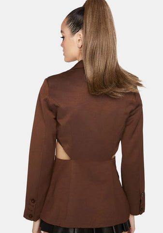 Try Something New Cutout Blazer