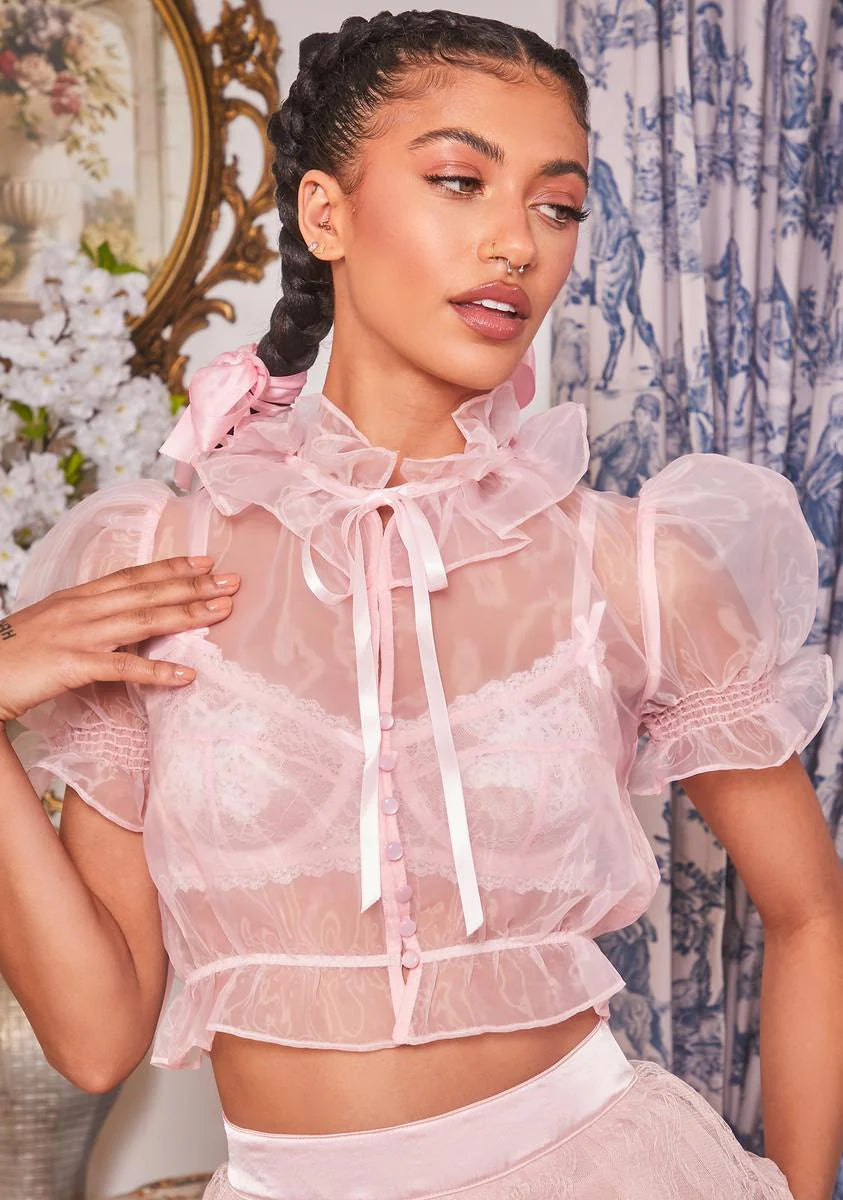 Beauty So Rare Organza Top