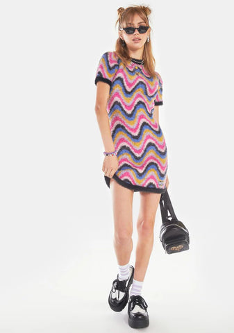 Blotter Knit Mini Dress