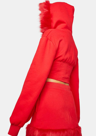 Moment Of Love Corset Hoodie