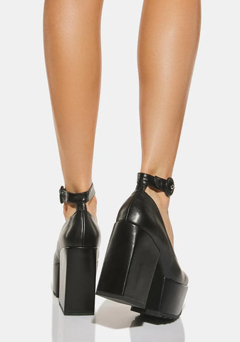 Black Intoxicated Platform Heels