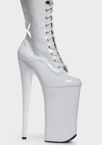 White Beyond-1050 Platform Boots