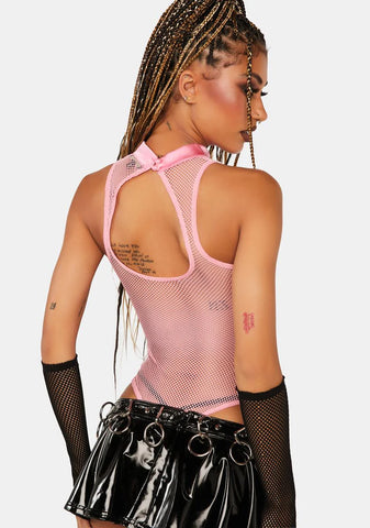 Baby Bad Luck Dragon Fishnet Bodysuit