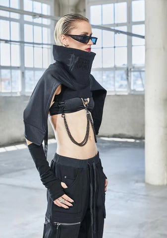 Bassline Hooded Chain Harness Shrug