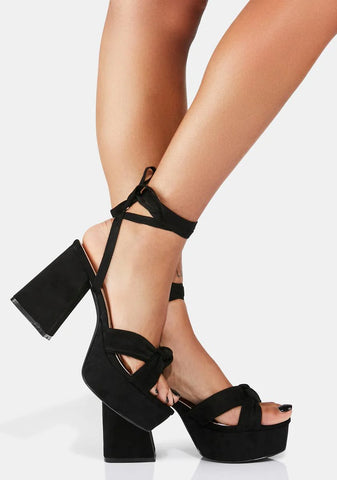 No Debates Platform Sandals