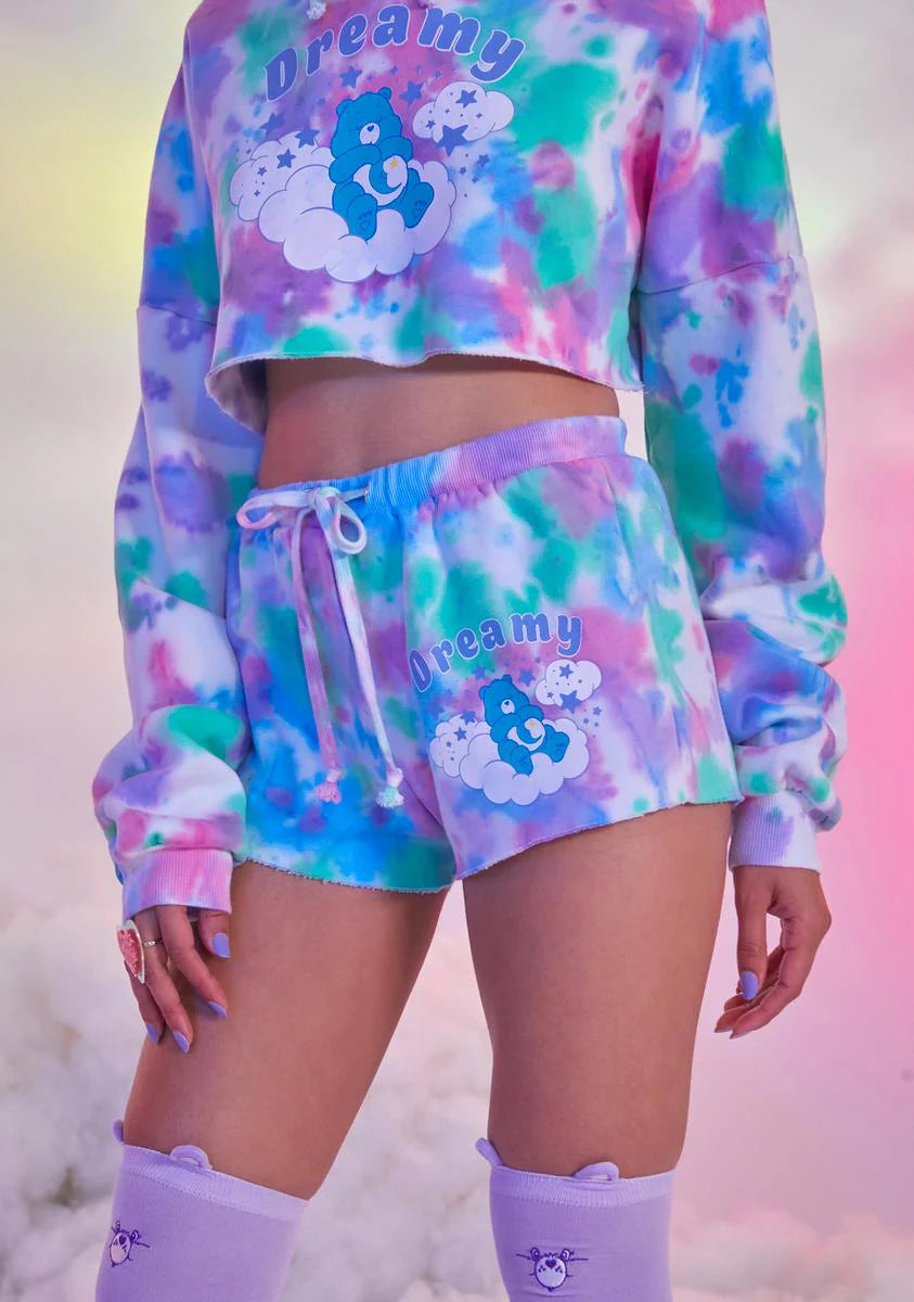 L.U.V. Luv You Tie Dye Lounge Shorts
